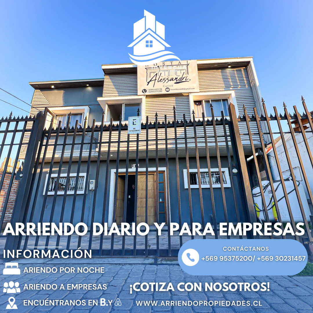 Arriendo diario y para empresas Residencial Alessandri